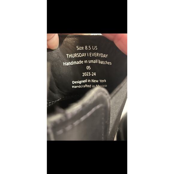 New THURSDAY Boot Co Reign Platform Chelsea Boots •Women 8.5• Leather Handmade - Picture 10 of 10